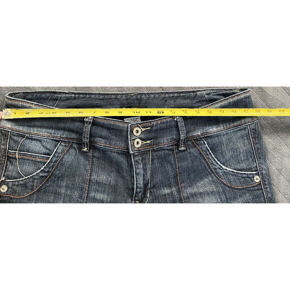 Z. Cavaricci Sz 18 Authentic Vintage Blue Denim Cropped 5-pocket Pants - Picture 7 of 9